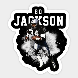 Bo Jackson Bo Knows Signature Vintage Legend Baseball Football Bootleg Rap Graphic Style Sticker